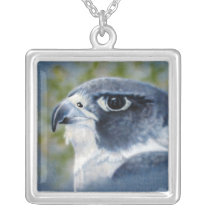 Peregrine-airbrush Personalized Necklace
