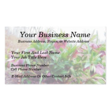 Perennial Hellebore Plants In The Garden Business Card Templates