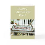 Perennials Garden Sign, folk art, Mother's Day car cards