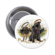 Perfect Angel Pugs Button