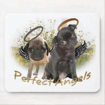 Perfect Angel Pugs Mousepad