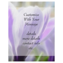 Perfect Crocus Flower Bloom Flyer
