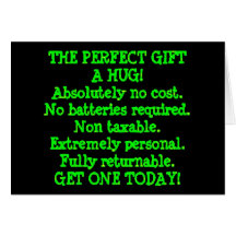 Perfect Gift is a Hug Cards