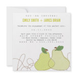 Perfect Pair Engagement Announcement invitations