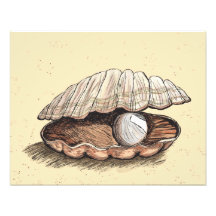 Perfect Pearl Seashell Art Photo