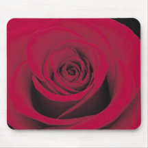 Perfect Red Rose Mouse Mat