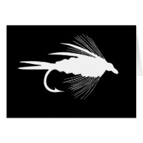 PERFECT WHITE FLY GREETING CARD