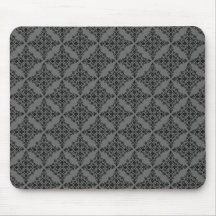 Perfectly Polished Damask Mousepad, Grey