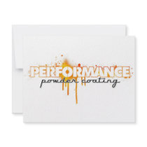 performance powdercoating personalized announcement