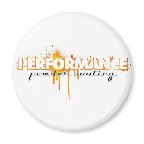 performance powdercoating refrigerator magnet