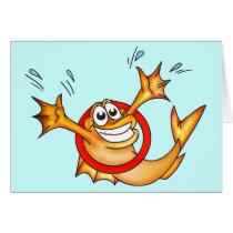Performing Fish Greeting Cards