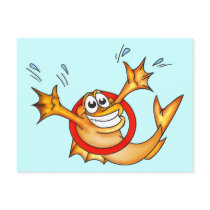 Performing Fish Postcard