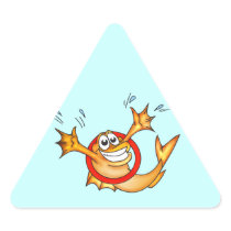 Performing Fish Sticker