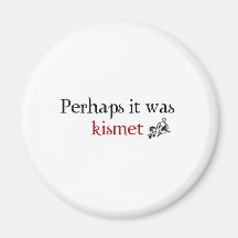 Perhaps it was kismet refrigerator magnet