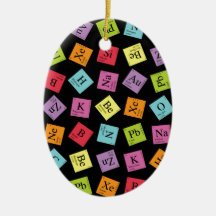 Periodic Elements Christmas Ornaments