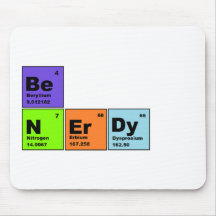 Periodic Table Nerdy Products Mousepad