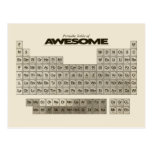 Periodic Table of AWESOME Post Card