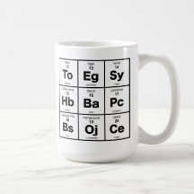 Periodic Table of Breakfast Mug