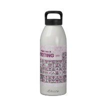 Periodic Table of Texting (Pink) Water Bottle