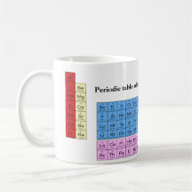 Periodic table of the elements - mug