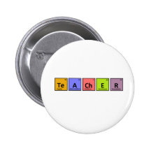 Periodic Table Teacher Appreciation Pins