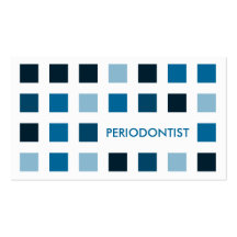 PERIODONTIST (mod squares) Business Cards
