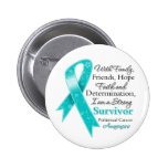Peritoneal Cancer Support Strong Survivor Pin