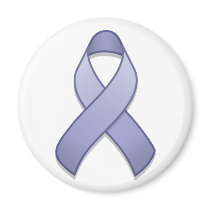 Periwinkle Awareness Ribbon Magnet