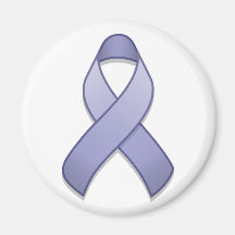 Periwinkle Awareness Ribbon Magnet