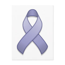 Periwinkle Awareness Ribbon Postcard
