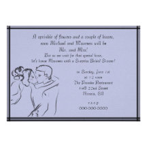 Periwinkle Bridal Shower Invitation