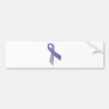 Periwinkle Cancer and Political Statement Ribbon Bumper Sticker