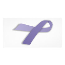 Periwinkle Cancer and Political Statement Ribbon Picture Card