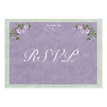 Periwinkle Wedding Invitation RSVP Insert Business Card