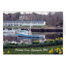 Perkins Cove, Ogunquit, Maine Card