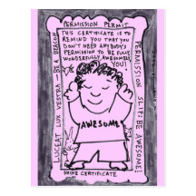 Permission Not Required - Postcard