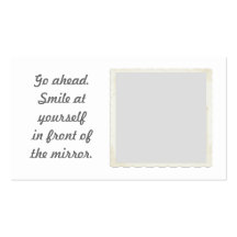 Permission to smile Mirror Business Cards