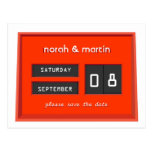 Perpetual Calendar Save the Date Announcement II Postcards