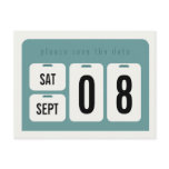 Perpetual Calendar Save the Date Announcement Postcards