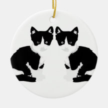 "persephone&hades" tuxedo cat ornament