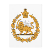 Persia Coat Of Arms Post Card