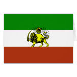 Persia Flag Greeting Card