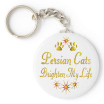 Persian Cats Brighten My Life Key Chain