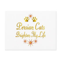Persian Cats Brighten My Life Postcards