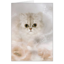 Persian kitten face cards