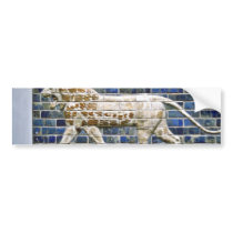 Persian Lion - Glazed Brick, Istanbul Bumper Sticker