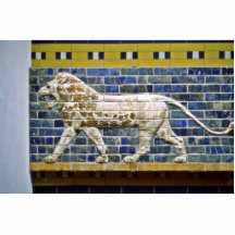 Persian Lion - Glazed Brick, Istanbul Photo Sculpture