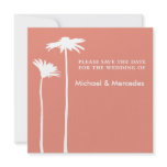 Persimmon Daisy Blooms Save the Date Invitation
