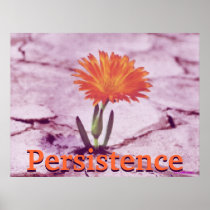Persistence Blooming Purple Earth Poster-Customize