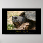 PERSISTENCE Motivational Turtle Poster Print